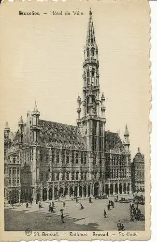 PC08927 Brüssel. Rathaus. A. Dohmen. Nr. 58