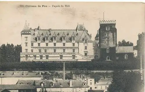 PC10074 Chateau de Pau. Fassade des Südens. Nr. 207