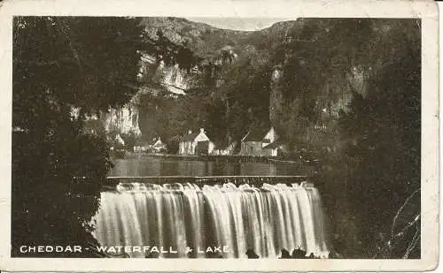 PC06529 Cheddar. Wasserfall und See. Sergeant Bros.