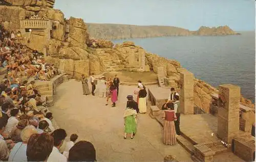 PC06564 Das Minack-Theater. Porthcurno. Cornwall. Jarrold. Cotman Farbe. Kein KPE