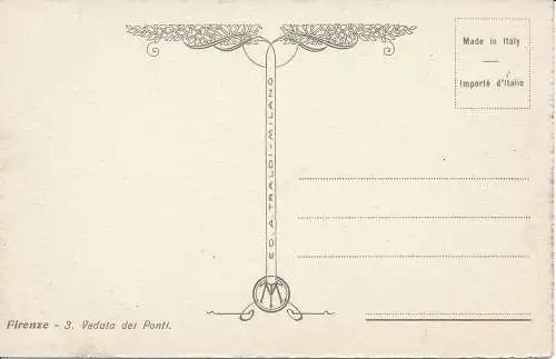 PC09150 Florenz. Ansicht der Brücken. A. Traldi. Nr. 3