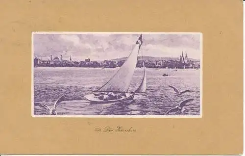 PC09105 Der Zürichsee. Jul. Meister. Nr. 758. 1909