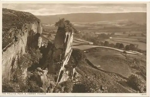 PC11698 The Falling Rock and Hebden Village. Walter Scott. Nr. 12044. RP