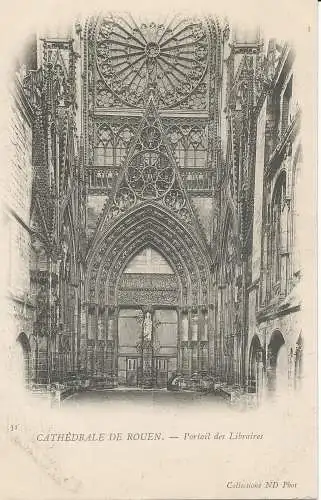 PC08983 Kathedrale von Rouen. Portal der Buchhändler. ND. Nr. 31