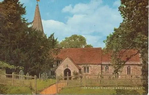 PC06687 Die Pfarrkirche. Brockenhurst. Lachs. 1970