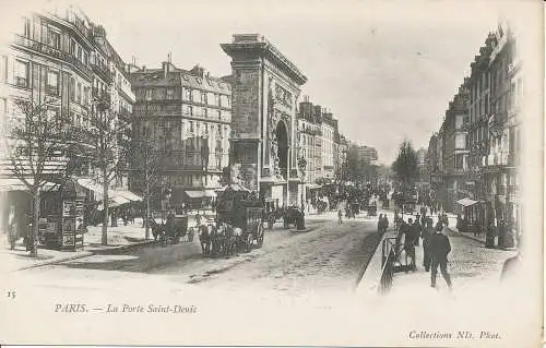 PC08958 Paris. La Porte Saint Denis. ND. Nr. 15