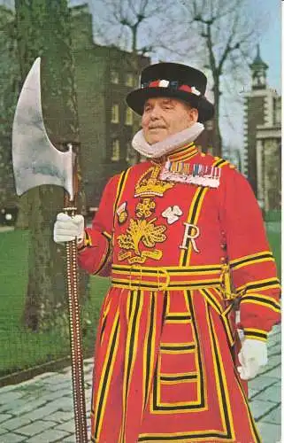 PC06846 Yeoman Warder im Tower of London. W. W. Roberts. Natürliche Farbe. Nein