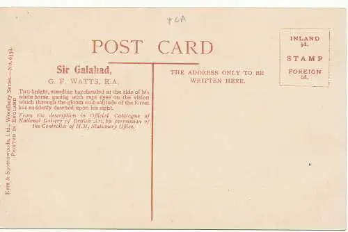 PC09626 Sir Galahad. G.F. Watt. Eyre und Spottiswoode