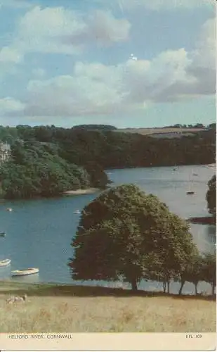 PC06876 Helford River. Cornwall. Jarrold. Cotman Farbe. Nr. KFL 109. RP