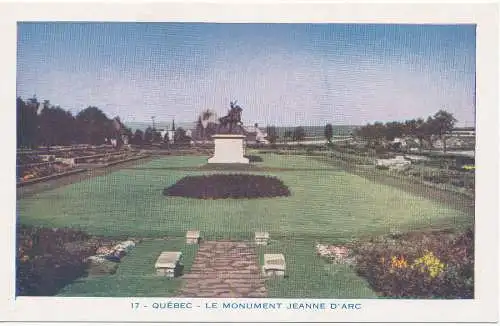 PC09611 Quebec. Das Jeanne D Arc Denkmal. Lorenzo. Nr. 17