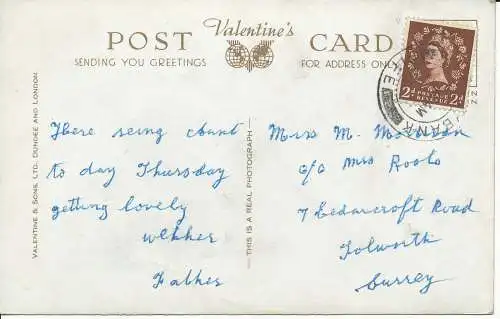 PC08114 Falklandpalast. Valentinstag. Nr. B. 9143. RP. 1955