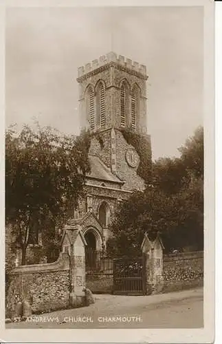 PC07885 St. Andrews Kirche. Charmouth. F. Bagshawe