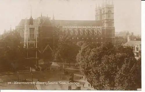 PC07939 Westminster Abbey. Südseite. London. Jagden. Nr. 34