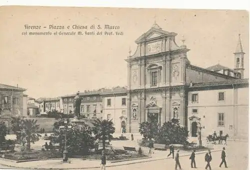 PC10348 Florenz. Platz und Kirche S. Rahmen. Mortelmans und Pedraglio