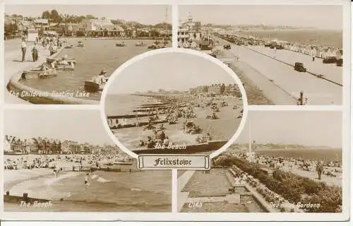 PC08115 Felixstowe. Multi-View. Fotopräzigkeit. Nr. C143. RP. 1956