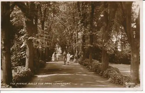 PC08145 The Avenue. Belle Vue Park. Lowestoft. Valentinstag. Nr. G.7820. RP. 1949