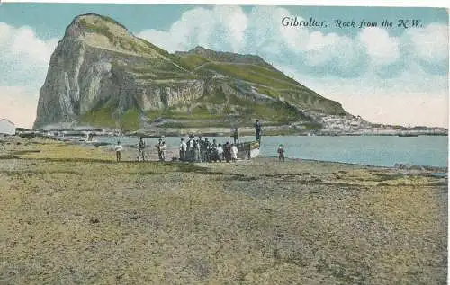 PC09553 Gibraltar. Felsen aus dem N W. Millar und Lang. Nr. 3