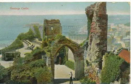 PC11764 Hastings Castle. Kromo. Nr. 50019. 1912