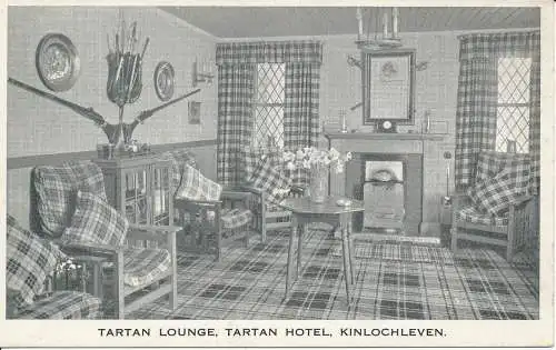 PC06560 Tartan Lounge. Tartan Hotel. Kinlochleven