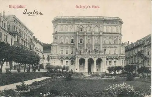 PC10593 Marienbad. Halbmayrs Haus. 1910