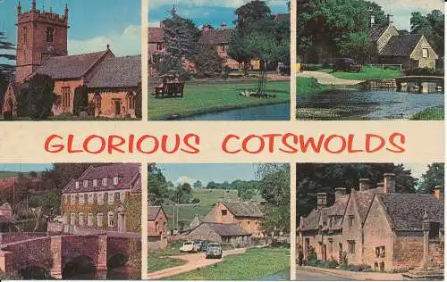 PC06619 Glorious Cotswolds. Multi-View. Plastichrom. Nr. P59262. 1967