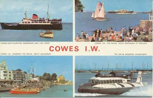 PC06852 Cowes I.W. Multi View. Jarrold. W.J. Nigh. Nr. KIW 459