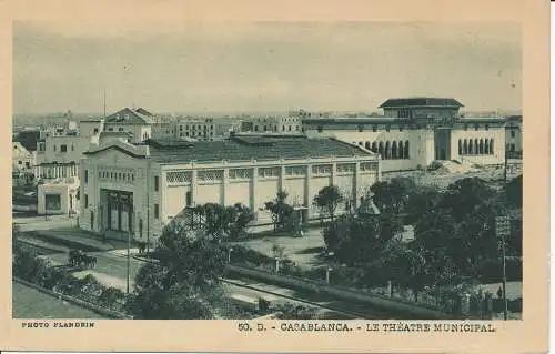 PC09035 Casablanca. Das Stadttheater. Flandrin. Nr. 50