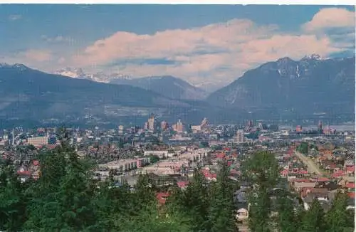 PC09836 Vancouver. B. C. Kanada. Die Stadt von Little Mountain. Kodachrome