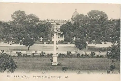 PC10289 Paris. Der Jardin du Luxembourg. Levy und Neurdein vereint. Nr. 290