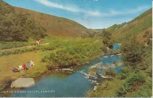 PC06828 Das Doone Valley. Exmoor. Lachs. 1976