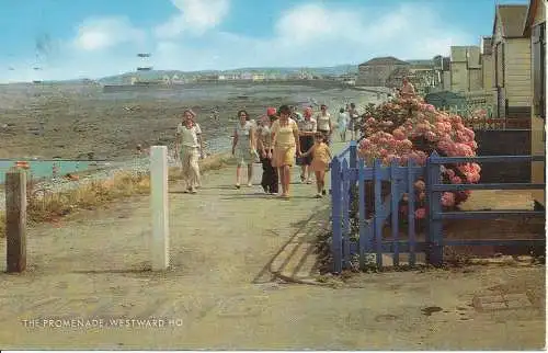 PC06783 Die Promenade. Westward Ho. Lachs. 1985