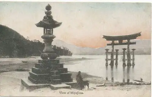 PC09667 Ansicht von Miyajima. Japan. Globe Neuheit. Nr. 109