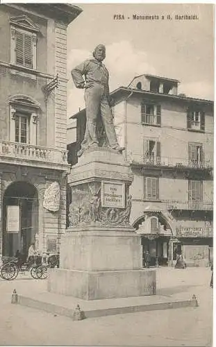 PC10349 Pisa. Denkmal für G. Garibaldi. G. Caruso. Nr. 2073