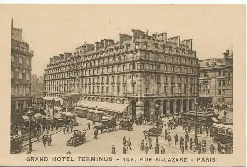 PC09737 Grand Hotel Terminus. Paris. R.C. Seine