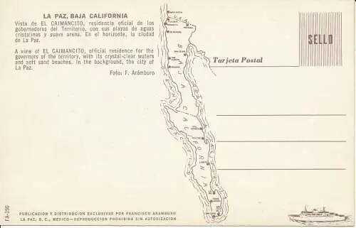 PC10786 Ein Blick auf El Caimancito. La Paz. Baja California. Mexiko. F. Biramburo