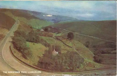 PC06724 Der Hufeisenpass. Llangollen. Lachs. Nr. 1091c. 1959