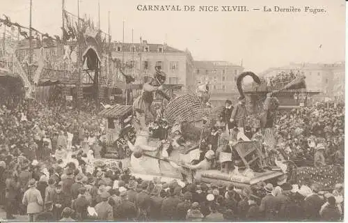 PC08940 Karneval von Nizza XLVIII. Die letzte Fuge. Abgabe und Neurdein Reunis