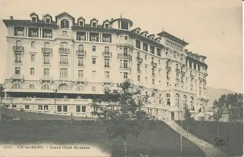 PC09299 Aix les Bains. Grand Hotel Mirabeau. Nr. 2760