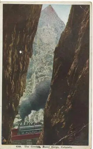 PC10475 Der Spalt. Royal Gorge. Colorado. Van Noy Interstate. Nr. 4389