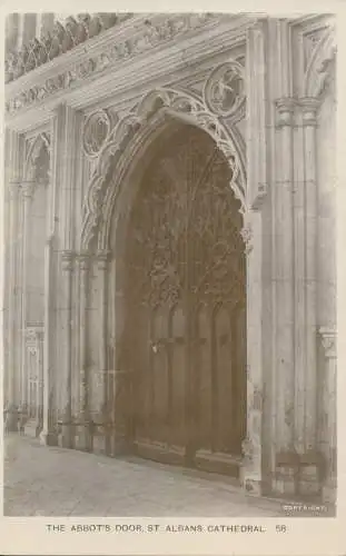 PC11435 The Abbots Door. St. Albans Kathedrale. Lilywhite. RP