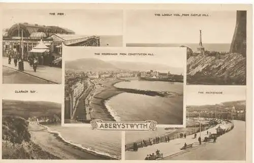 PC11514 Aberystwyth. Multi-View. Dennis und Söhne