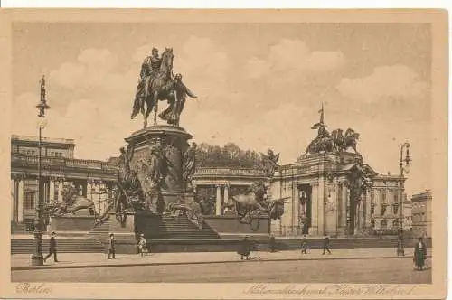 PC10350 Berlin. Nationaldenkmal Kaiser Wilhelm I.J.W.B. Nr. 116