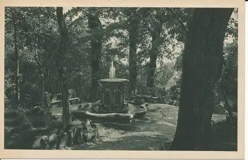 PC09144 Gärten. Ein Brunnen. Benedikt XV. S. A. Cominelli. Stellplätze. Nr. 3