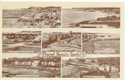 PC11517 Thanet Beauty Spots. Multi-View. A. H. und S. Paragon Serie