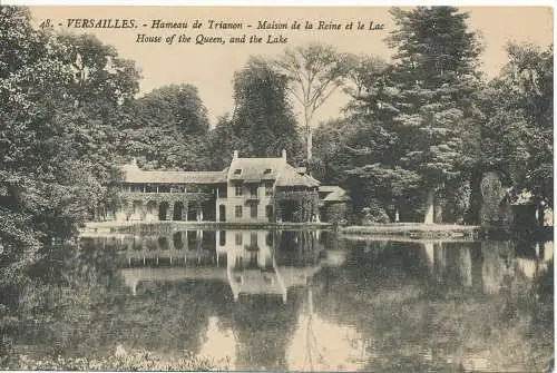 PC09966 Versailles. Haus der Königin und des Sees. Moreau. Nr. 48