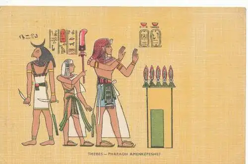 PC09394 Theben. Pharao Amenkepeshef. Lehnert und Landrock