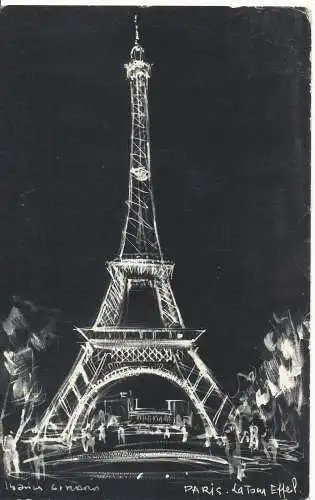 PC09443 Paris. Eiffelturm. 1958