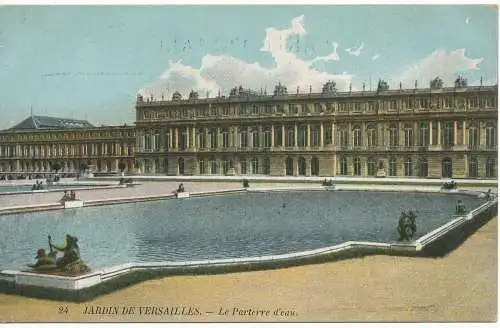 PC09877 Garten von Versailles. Das Wasserbeet. Nr. 24