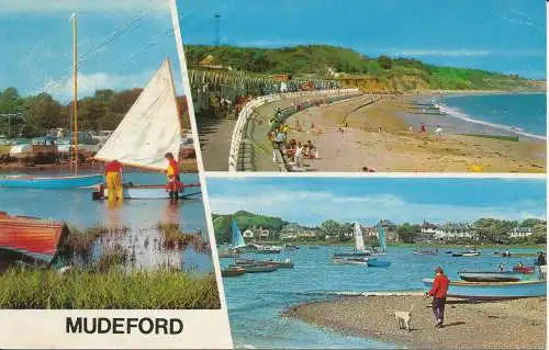 PC06944 Mudeford. Multi-View-Postkarte. Nr. SPS2945. 1971