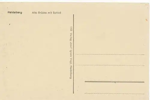 PC09778 von Heidelberg. Alte Brucke. Josef Ignatz Vogt